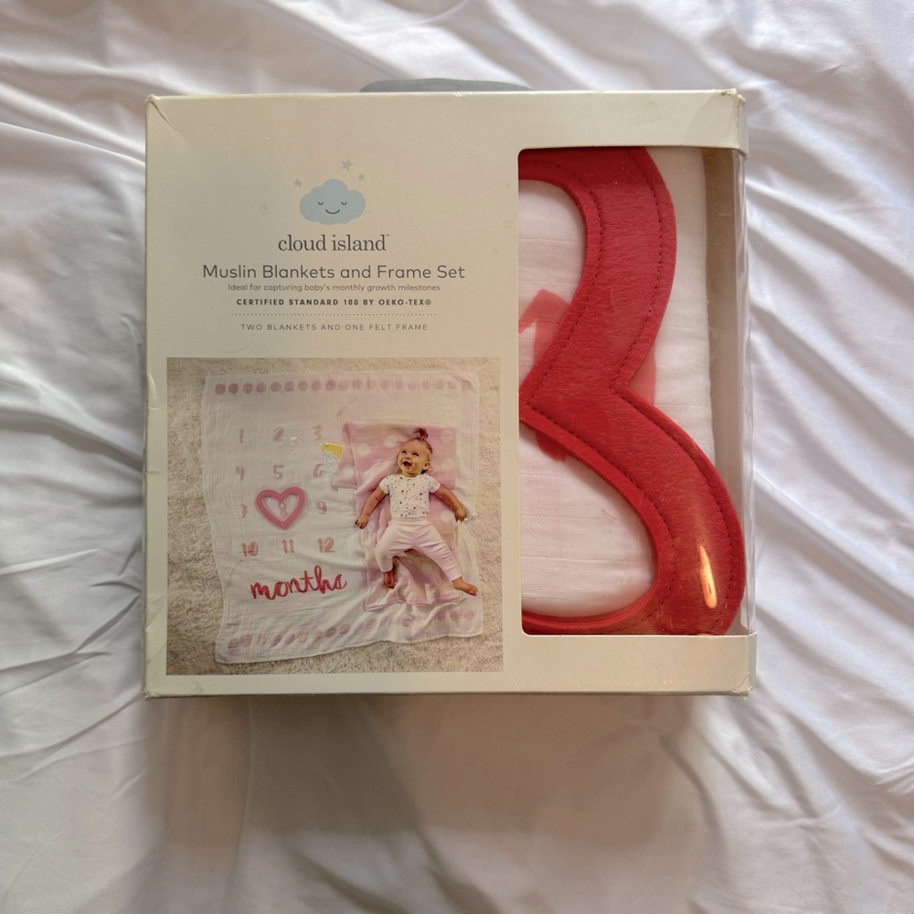 NWT Cloud Island Baby Monthly Photo Set
